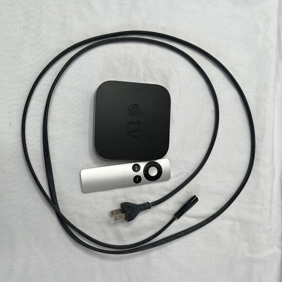Apple TV 3rd Gen A1469 1080p HD Streaming Box W/ Remote & Power Cord - Picture 2 of 10